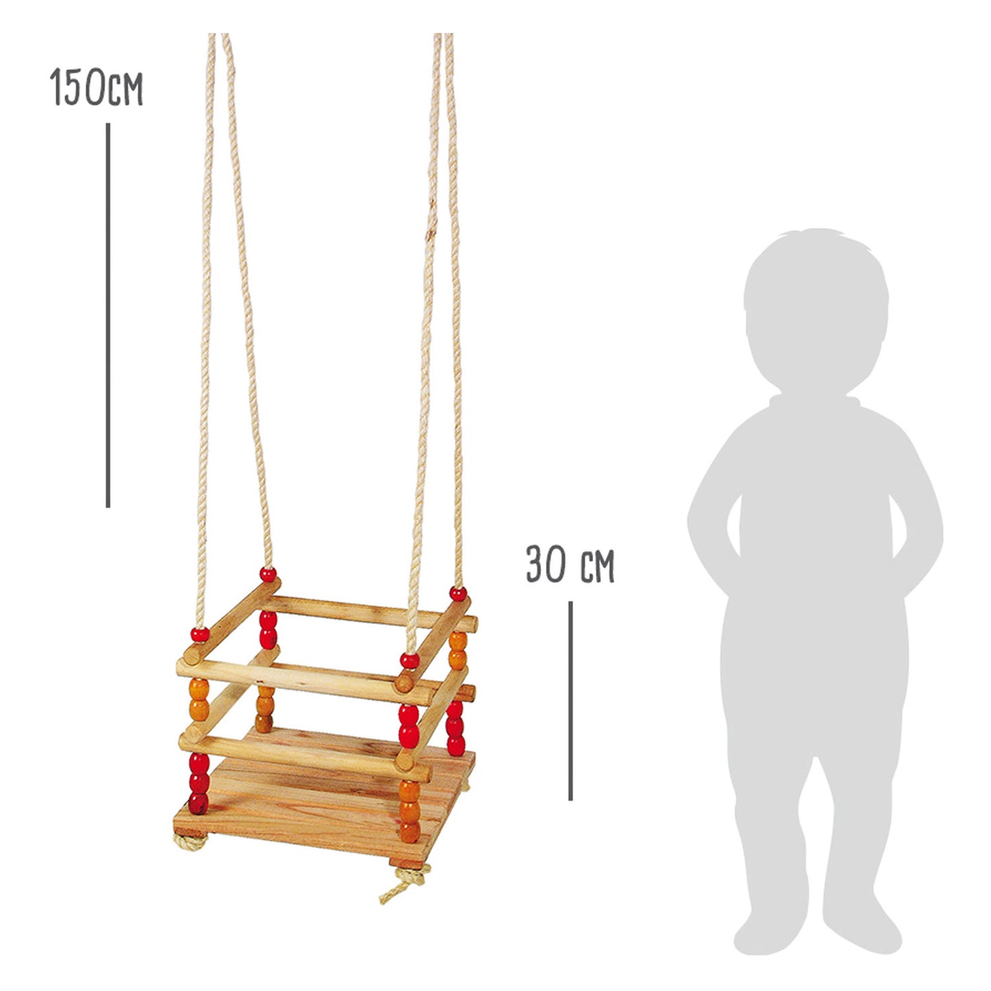 Swing pequeño para niños pequeños, 150 cm