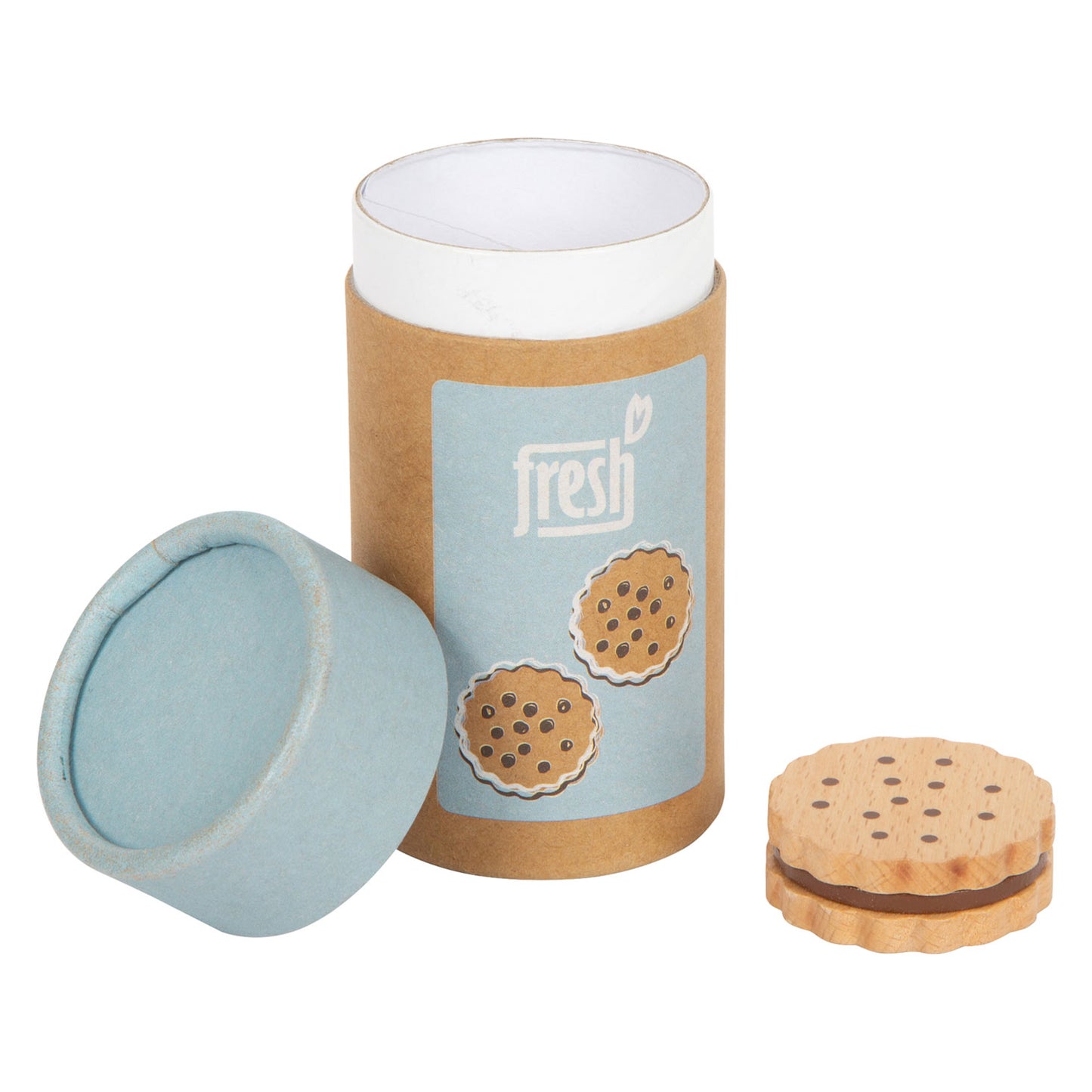 Piatti di legno di piccoli piede biscotti sandwich, 5dlg.