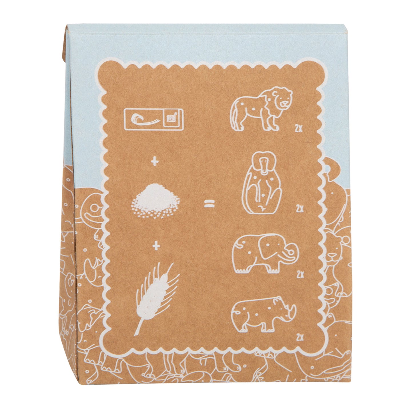 Playets de madera de pie pequeños Crackers de animales, 8dlg.