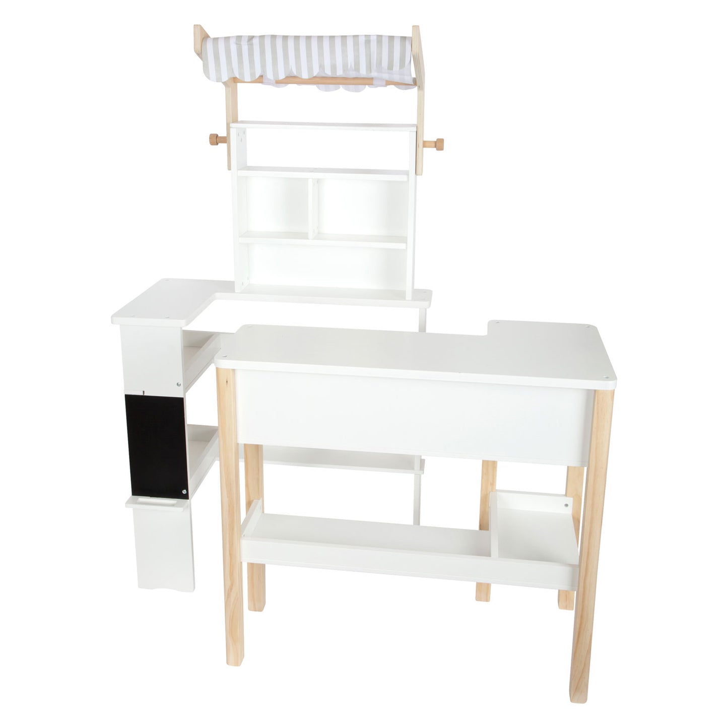 Small foot wooden store white compact