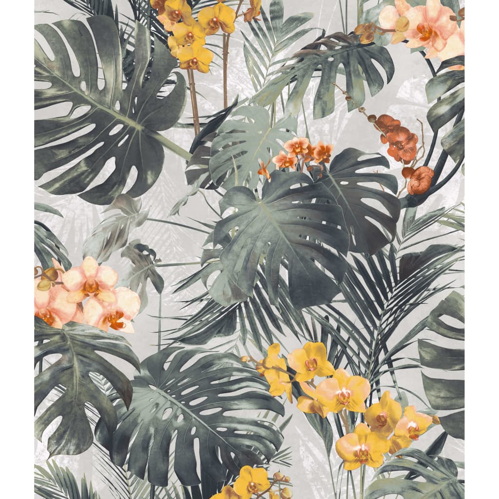 Cubos de pared holandeses Papel de pantalla holandés Paradiso Green y Oker