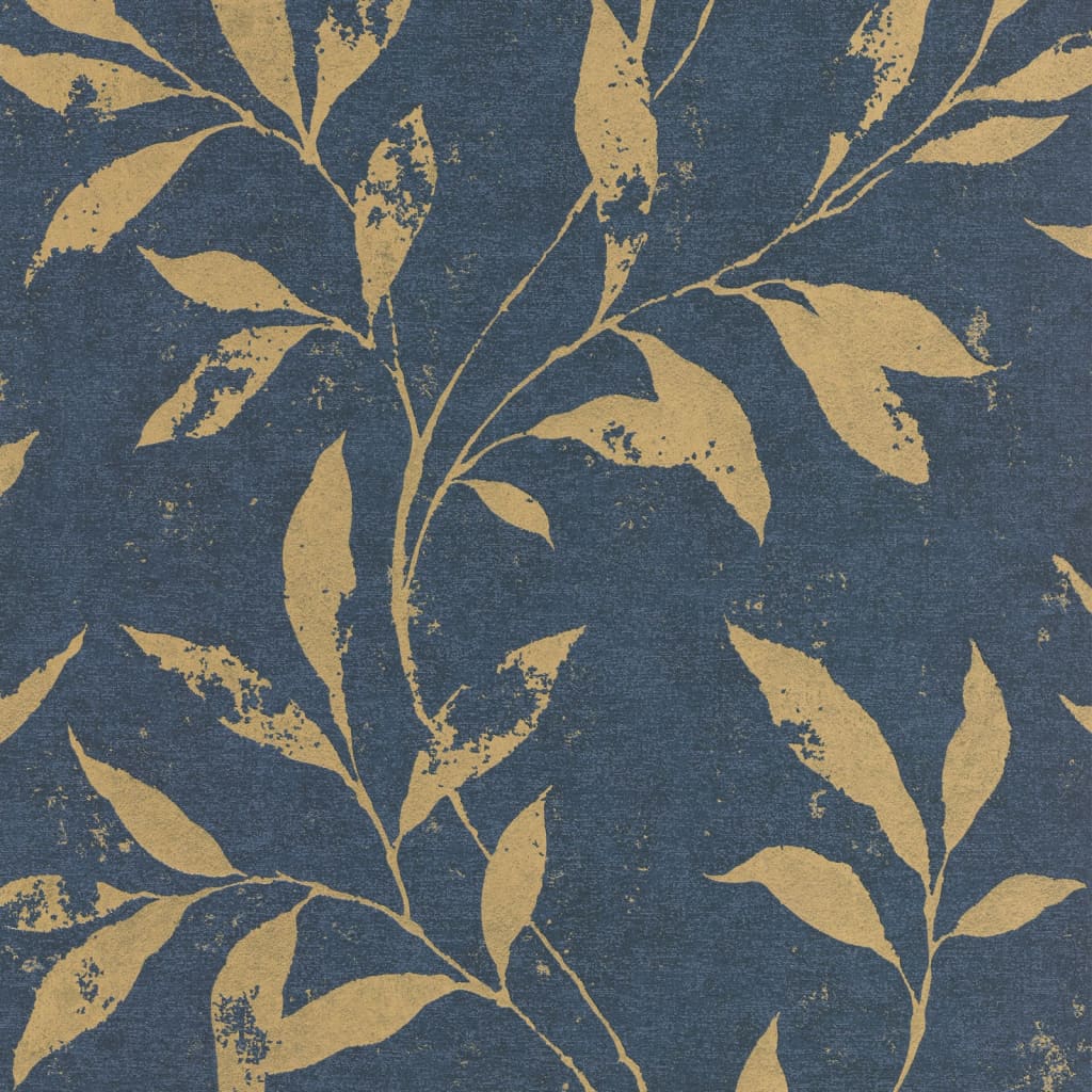 Cubiertas de pared holandesas cubiertas de pared holandesa hoja de fondo de pantalla azul y dorado