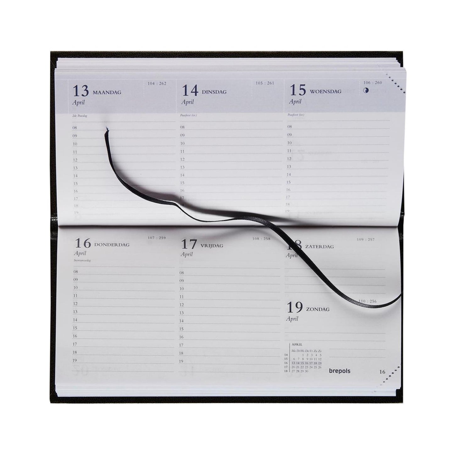 Agenda Brepols breprint lima black 2026