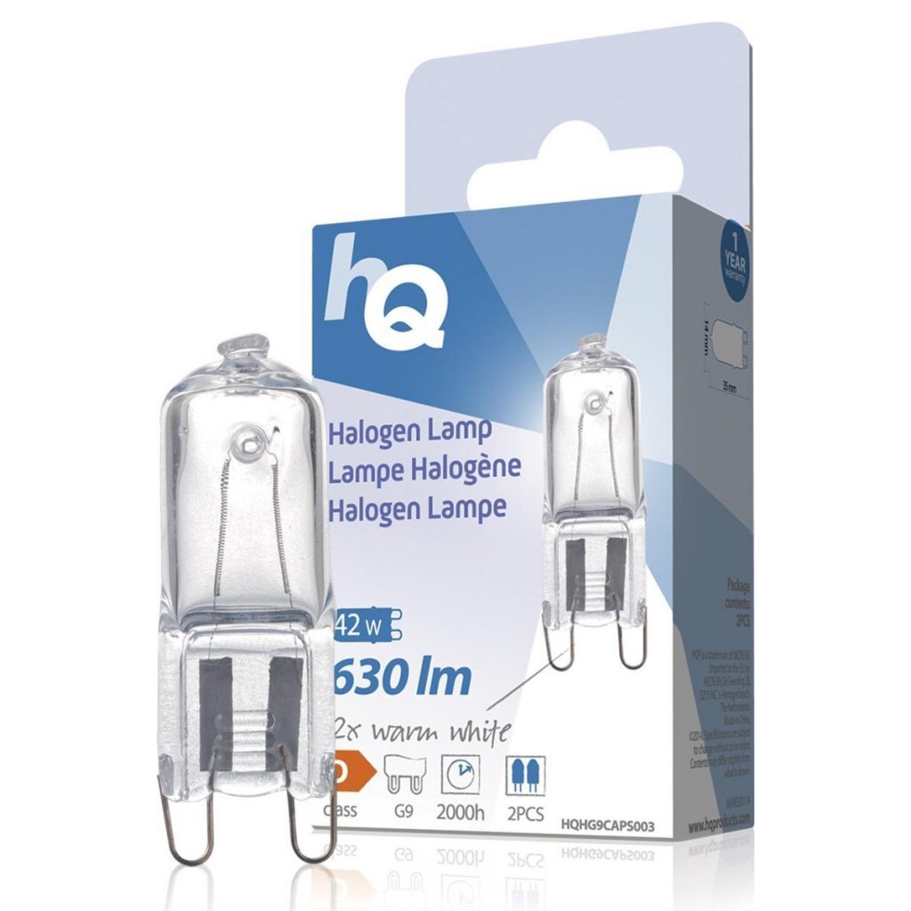 Lampada alogena HQ HQ G9 42W 630LM 2800K