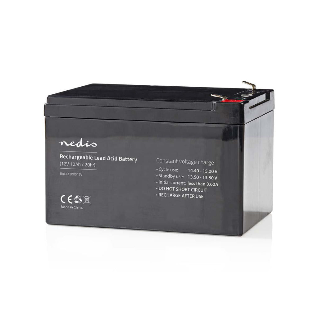 Nedis bala1200012v oplaadbare loodzuuraccu 12v 12 000 mah 167 x 181 x 77 mm