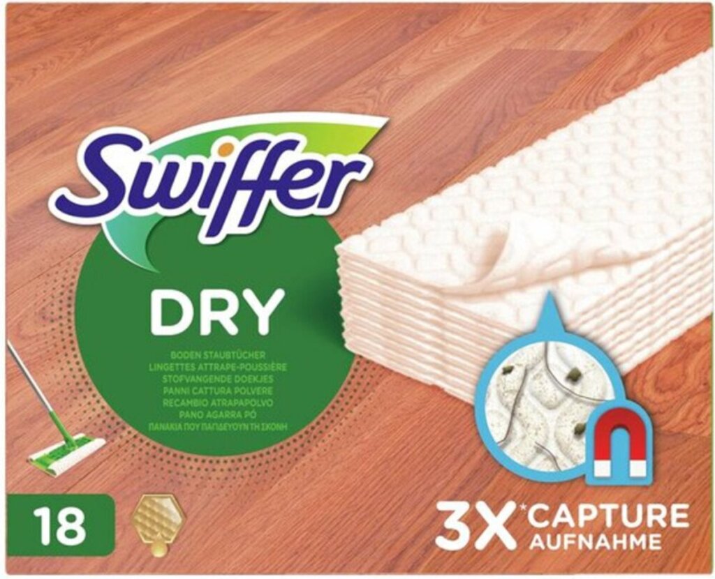 Swiffer Swiffer Sbrollo a secco a secco pavimenti in legno 18 pezzi