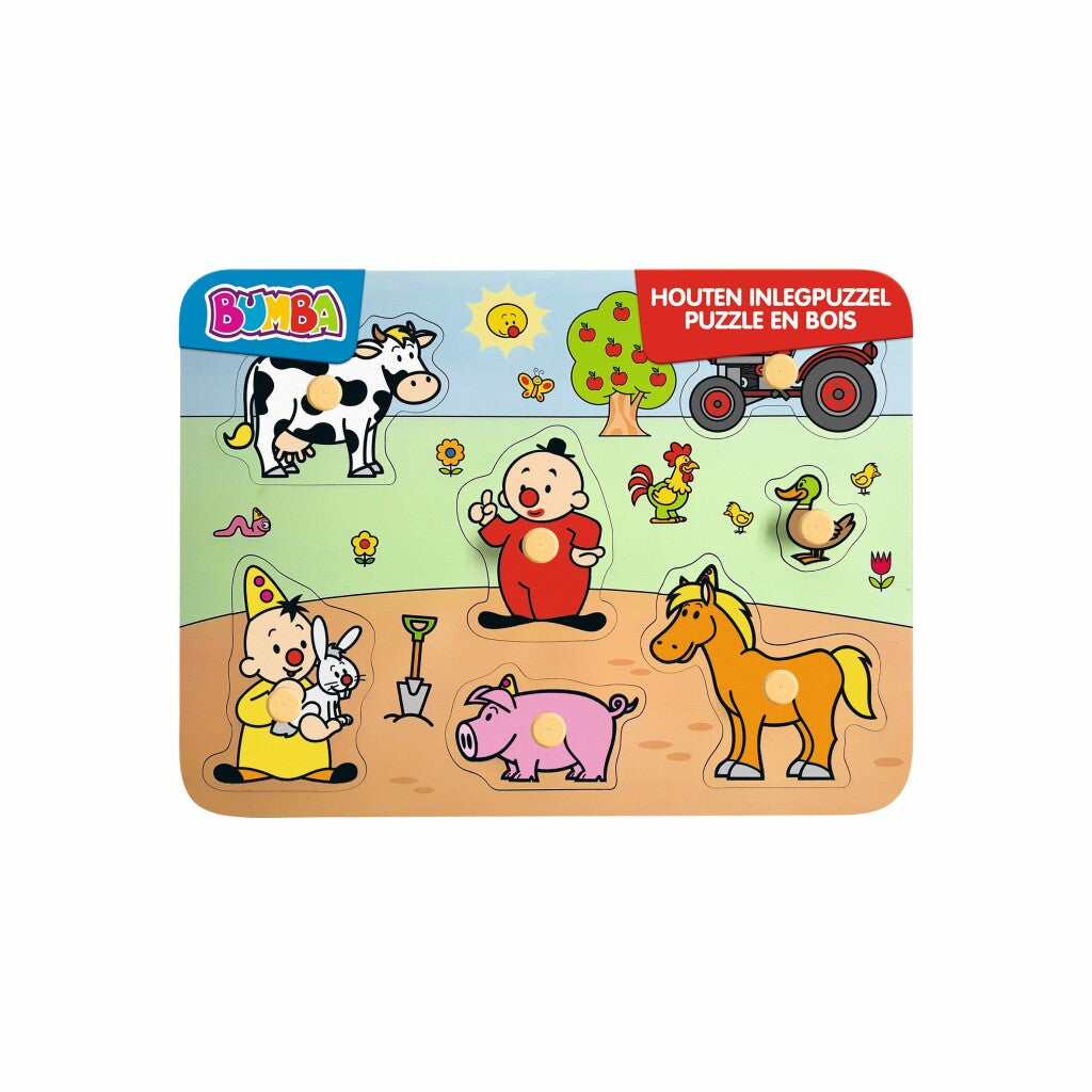 Studio 100 Shapes puzzle Farm junior wood 7 pezzi