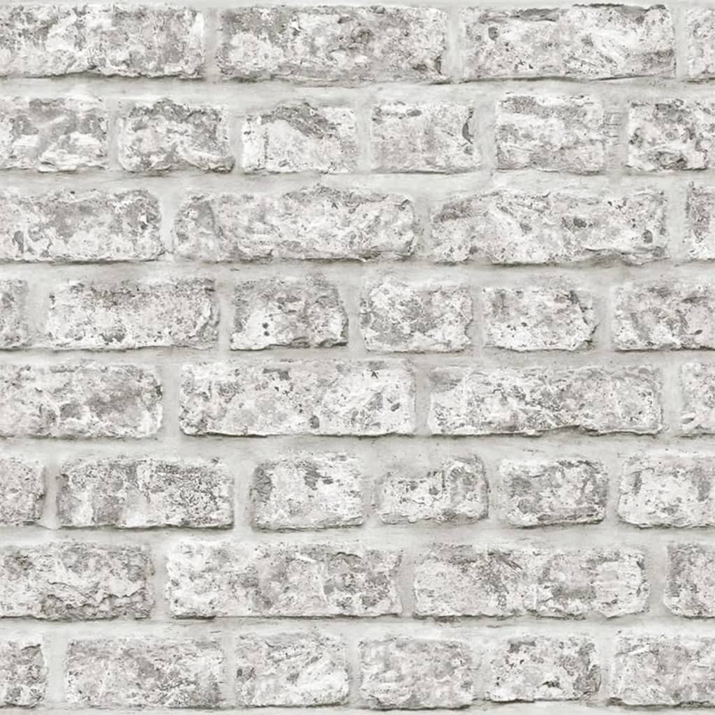North Wall Noordwand Wallpaper topchic muro di mattoni grigio scuro