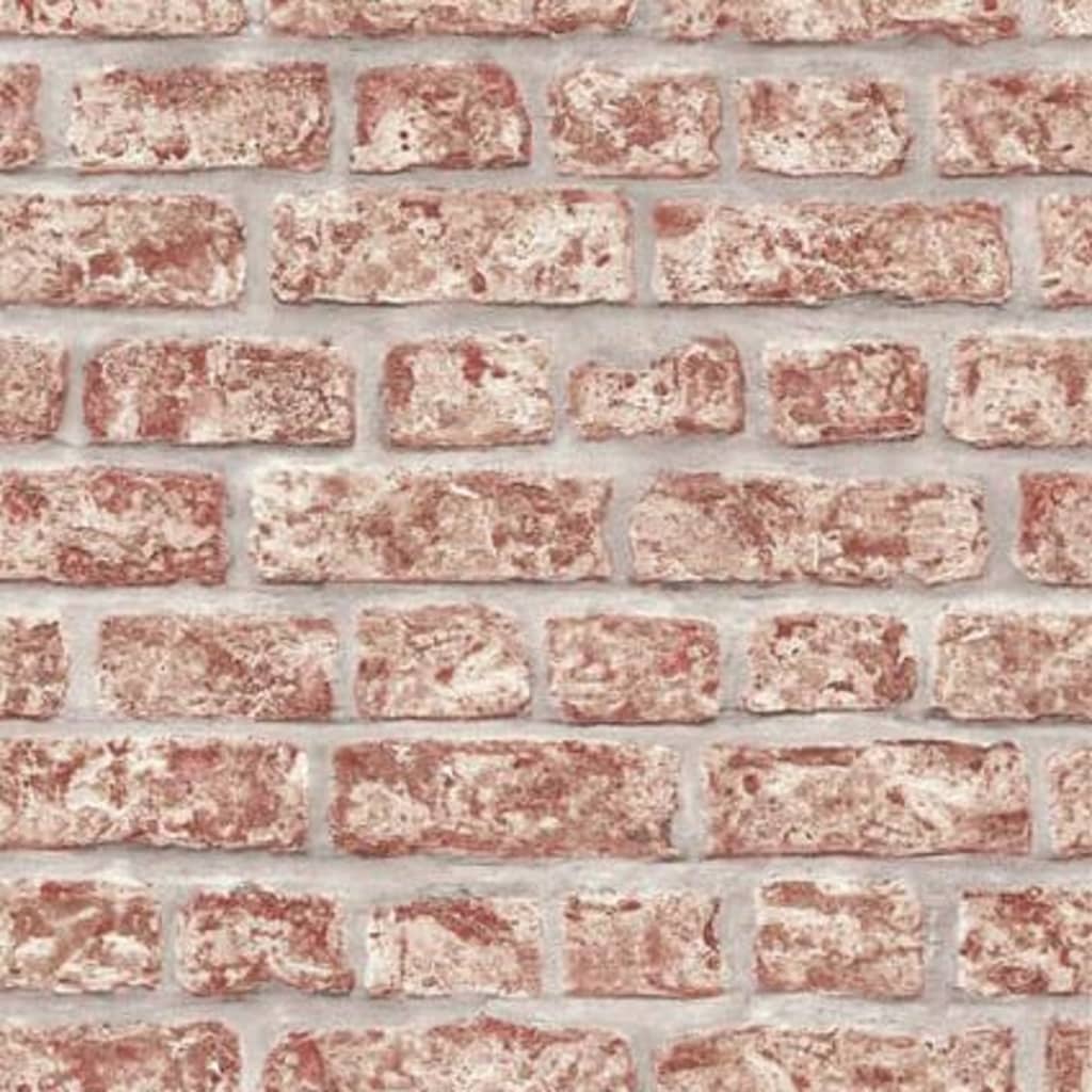NOordwand Wallpaper Noordwand Topchic Bricks Red and Grey