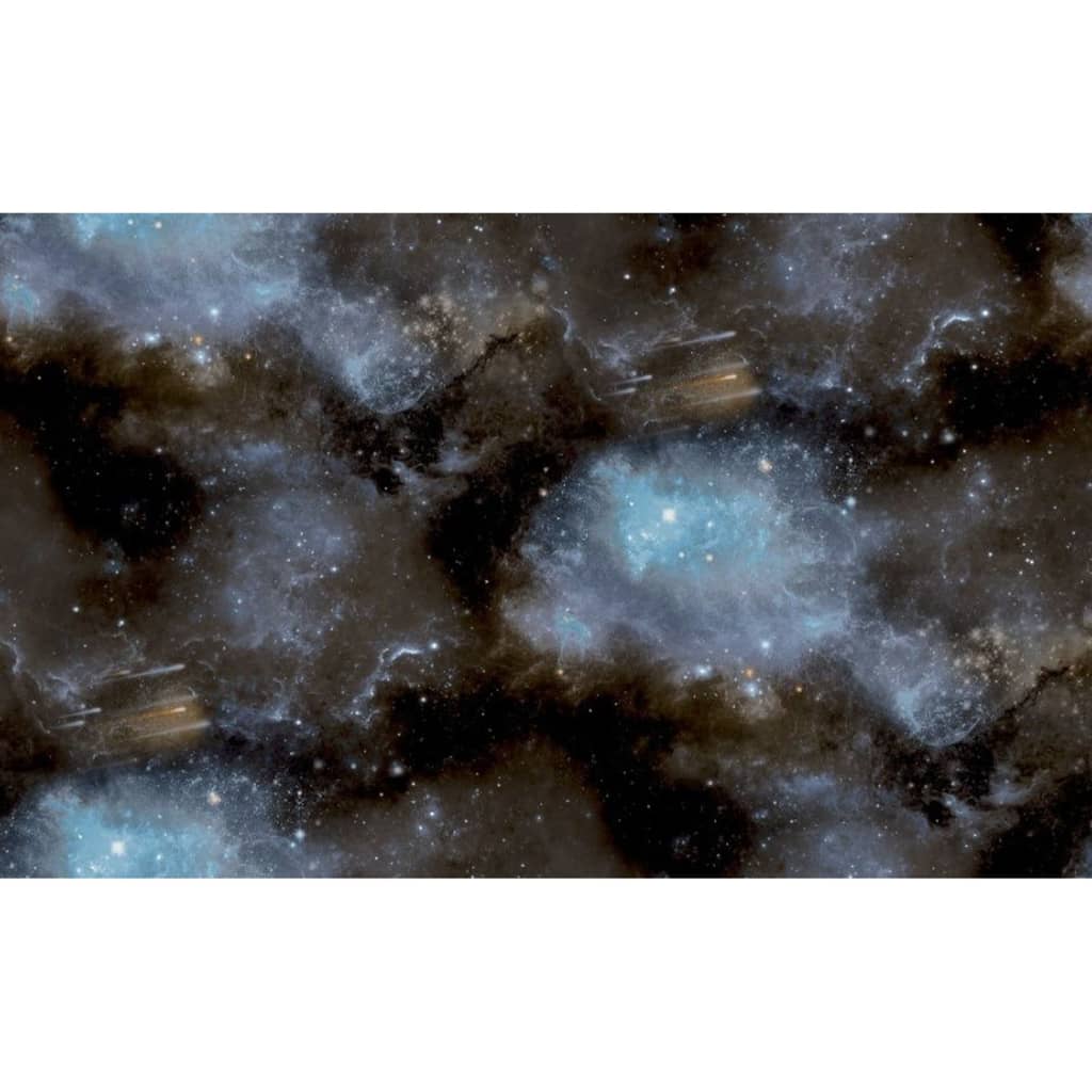 North Wall Noordwand Wallpaper Good Vibes Galaxy con azul y negro