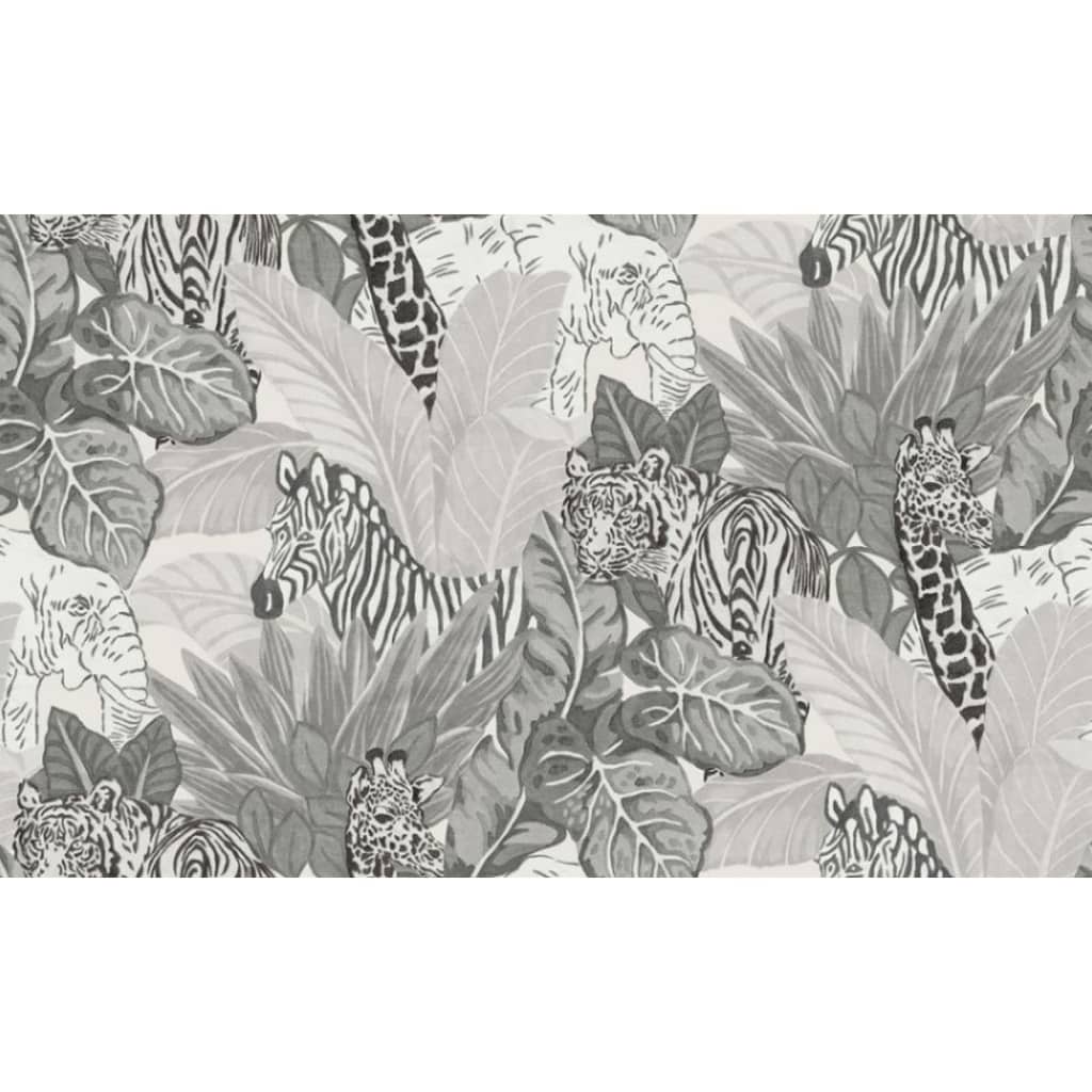 Wallpaper North Wall Noordwand Good Vibes Animals grigio e nero