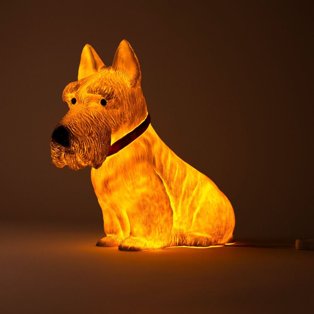 Lampada Egmont cane Scotty. 34x39 cm.