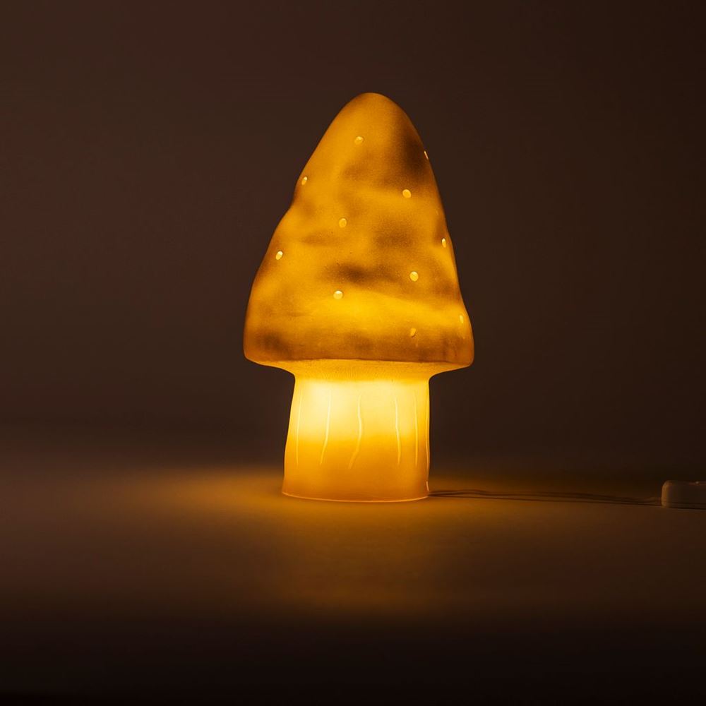 Lampada Egmont fungo oro con dimmer.