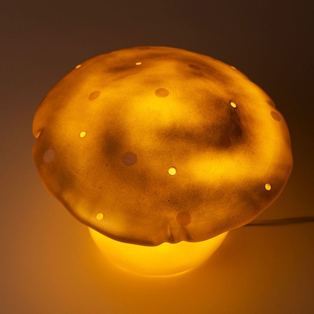 Lampada Egmont fungo oro + dimmer.