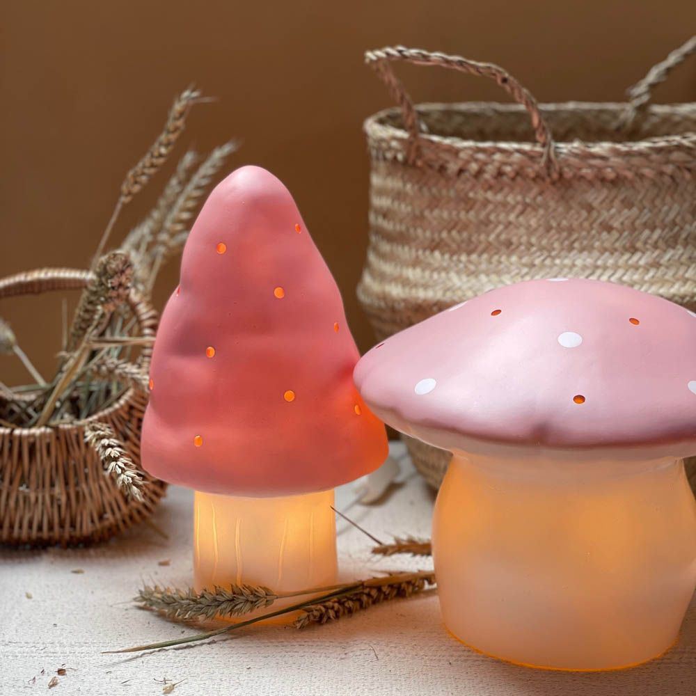 Lampada Egmont fungo vintage rosa + dim