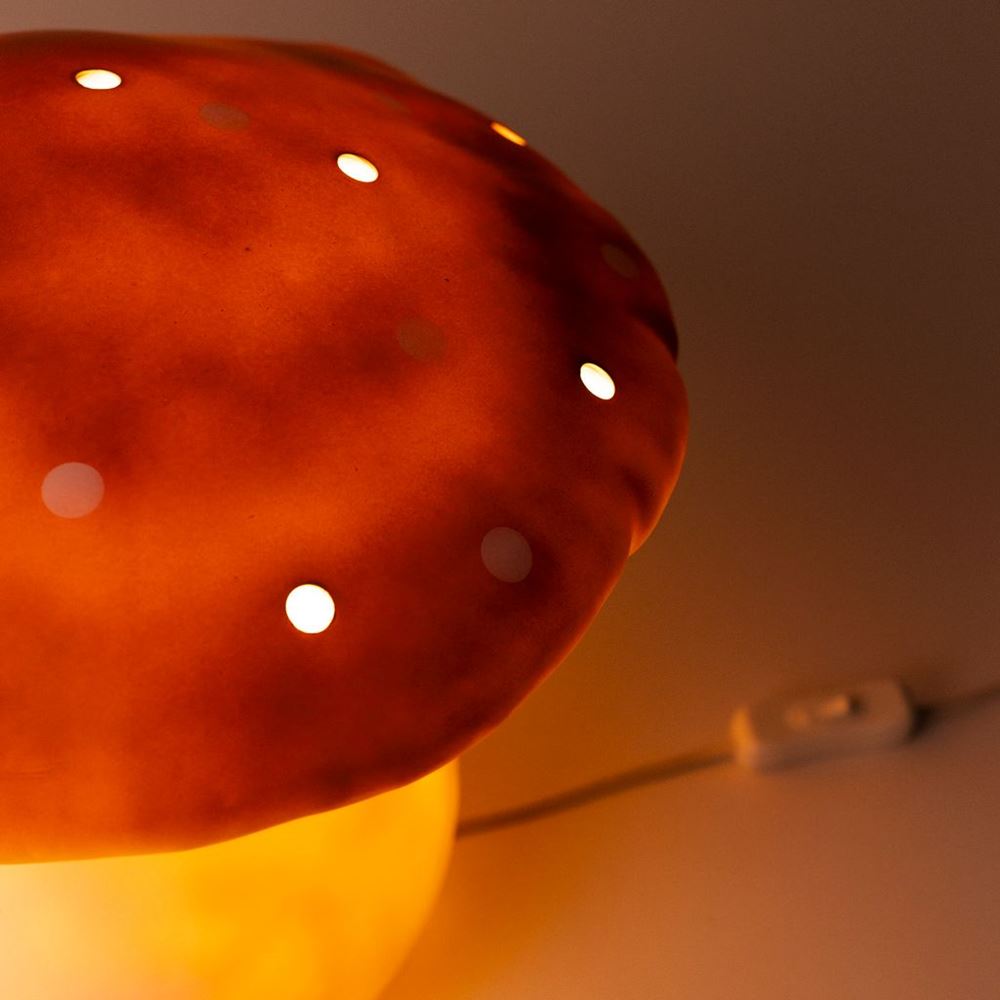 Lampada Egmont fungo terra + dimmer.