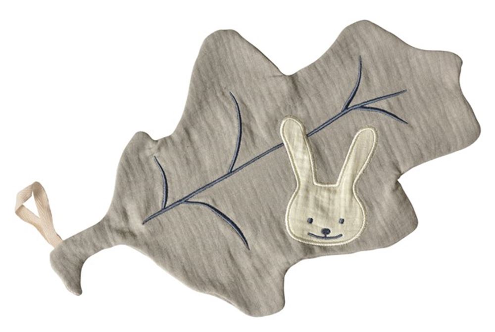 Telo coccole foglia d'albero doudou 36 cm