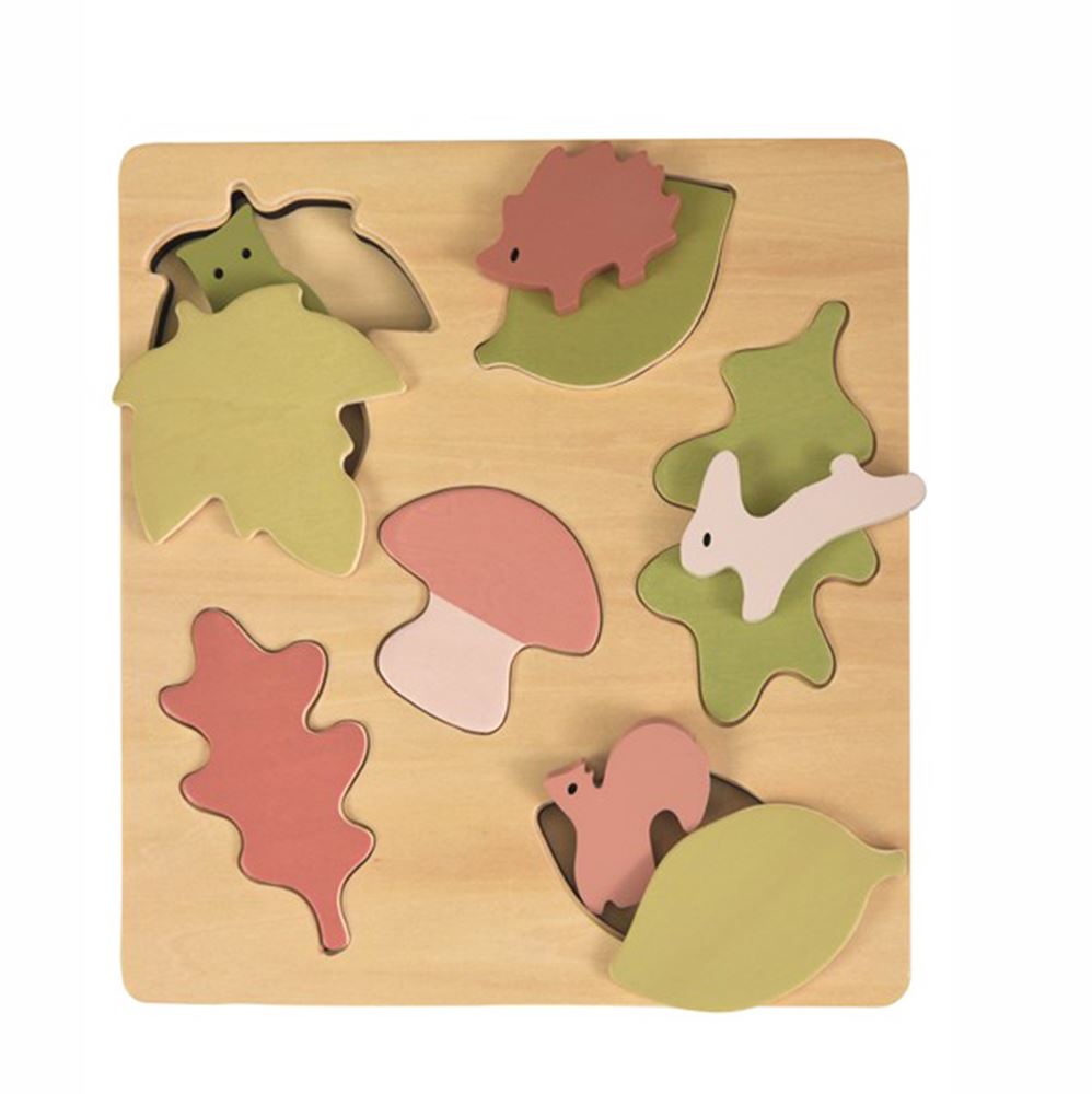 Foresta puzzle in legno di Egmont. 24x24 cm. 2+