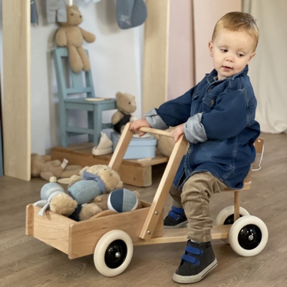 Egmont bakfiets hout. 47x27x35 cm. 3+