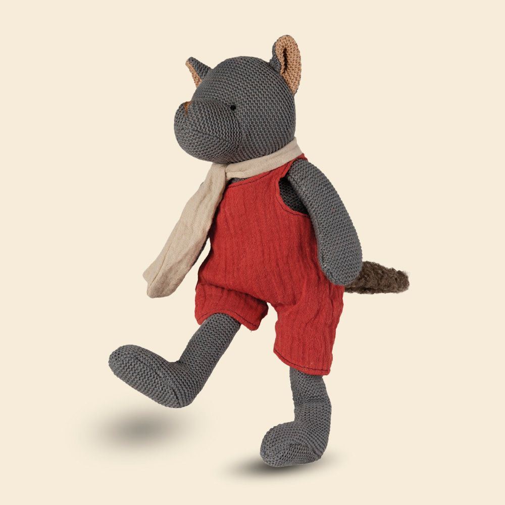 Egmont gebreide knuffel wolf john. 30 cm