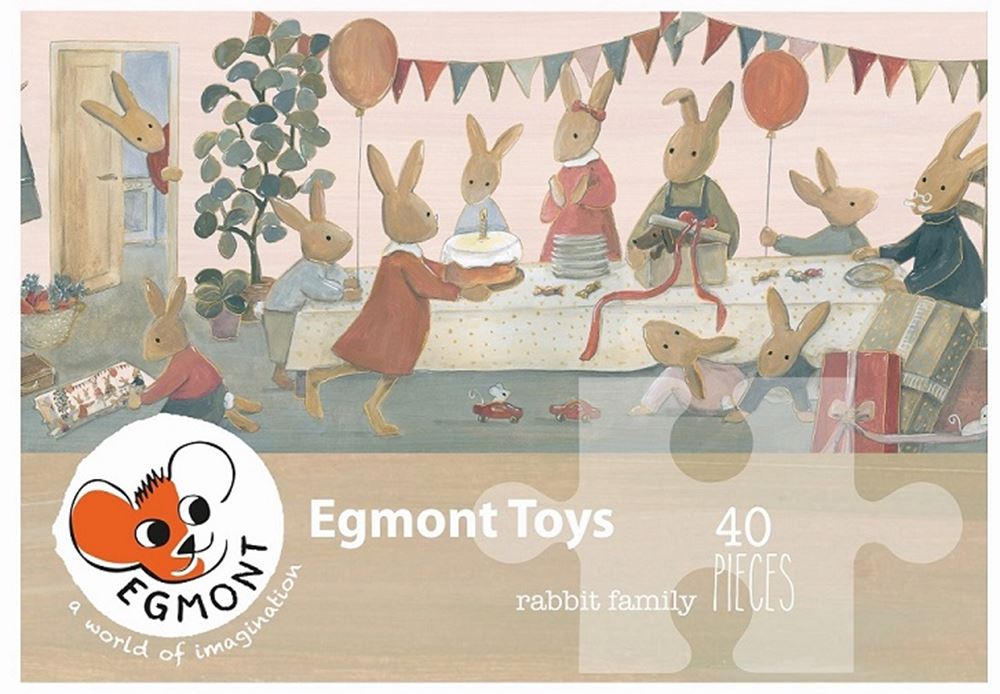 Egmont puzzel familie konijn. 40 st. fsc