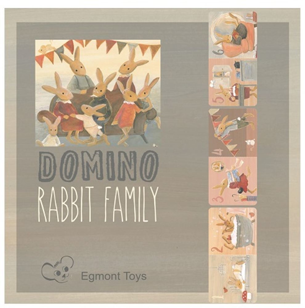 Egmont domino familie konijn. fsc karton
