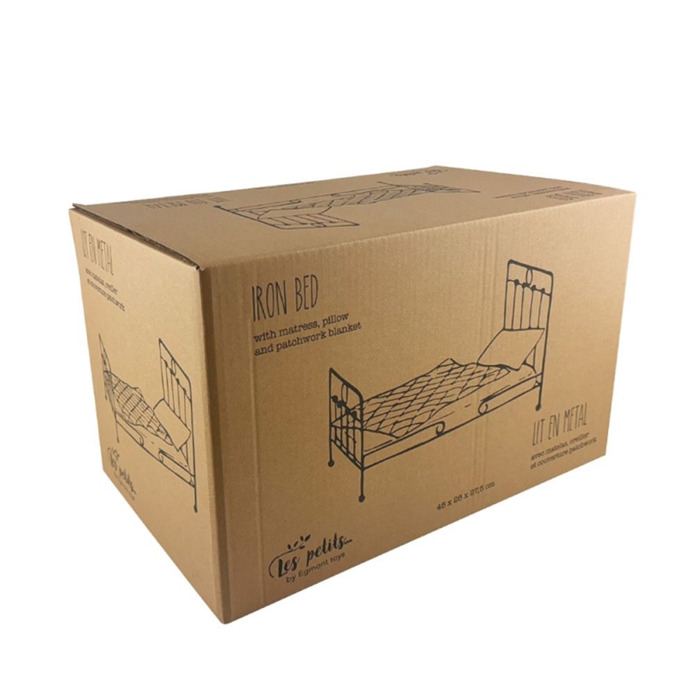 Egmont poppenbed metaal met matras, kuss