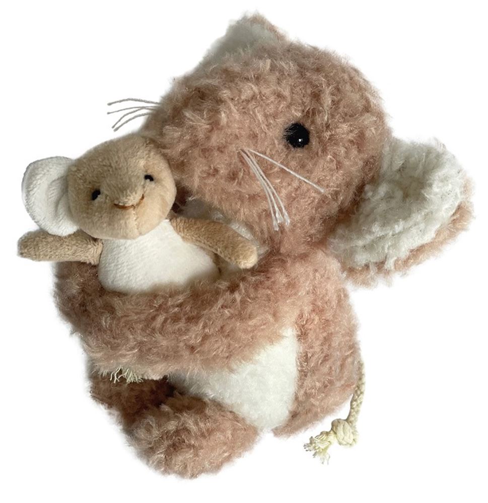 Melia egmont knuffel muis ca met baby. 15