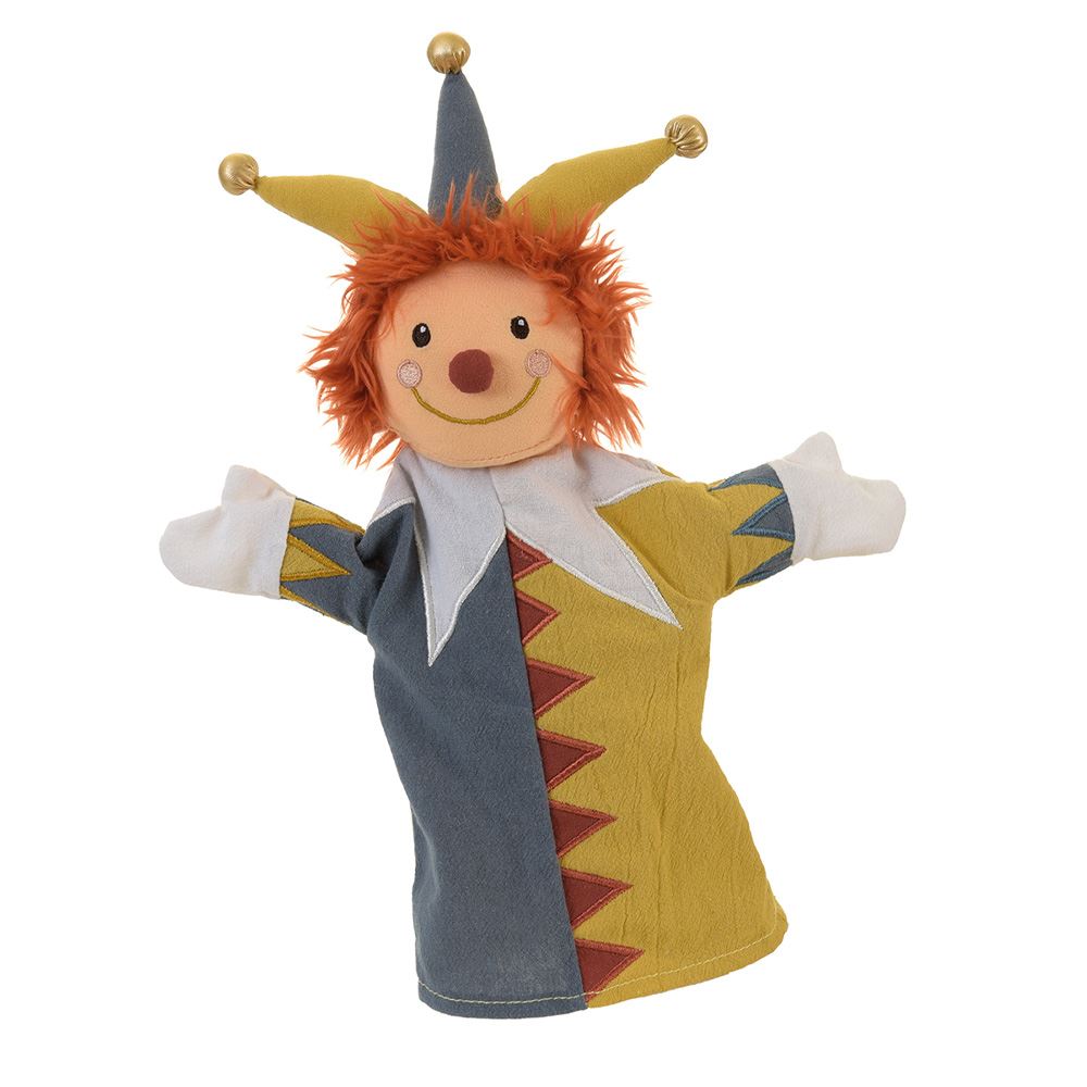 Egmont handpop nar harlekijn. 29 cm. 0+