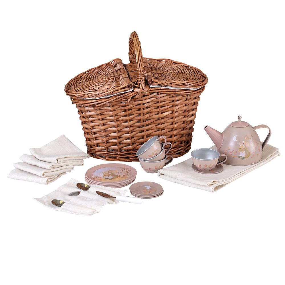 Egmont toys theeservies in rieten mand - muis