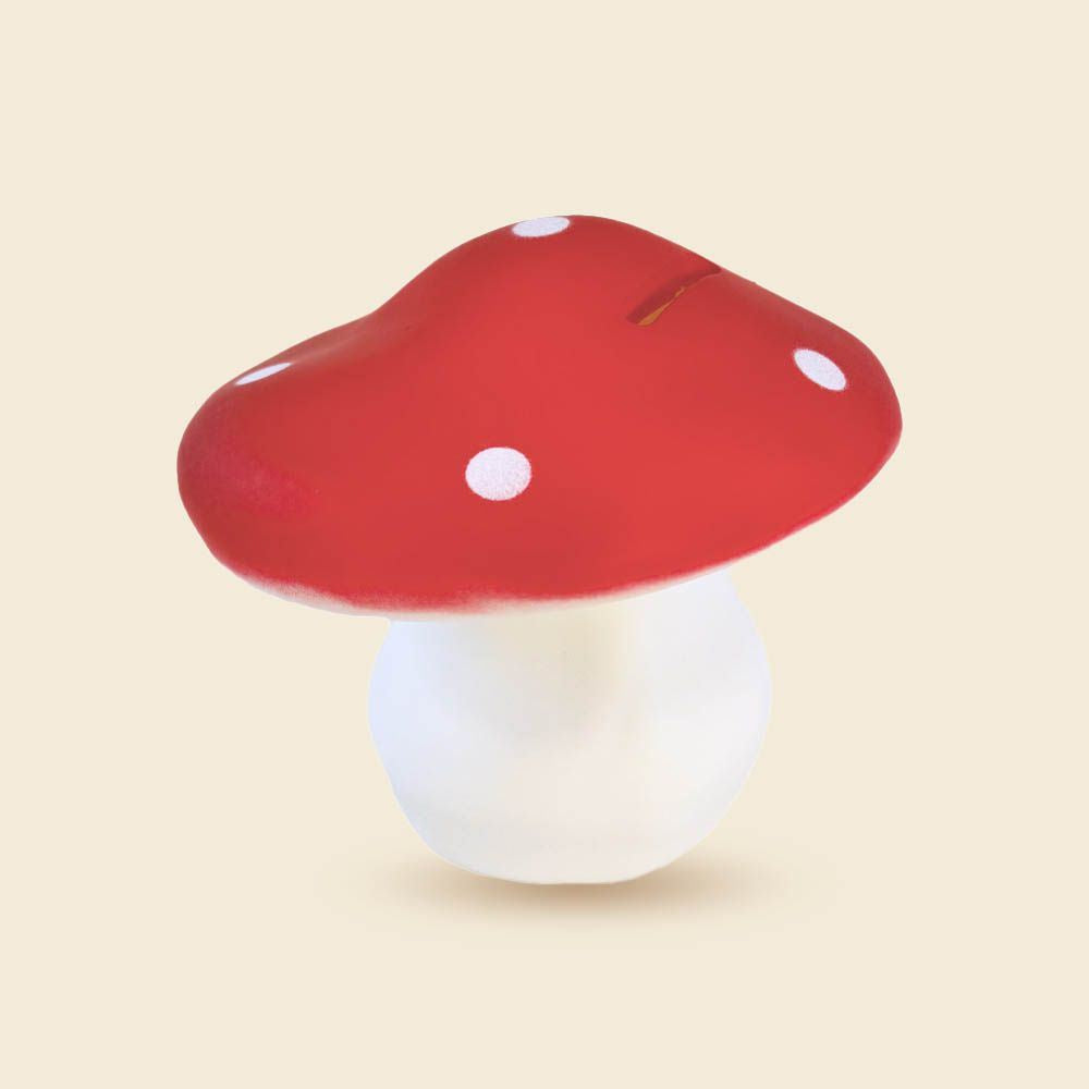 Salvadanaio Egmont rosso fungo. 11cm.