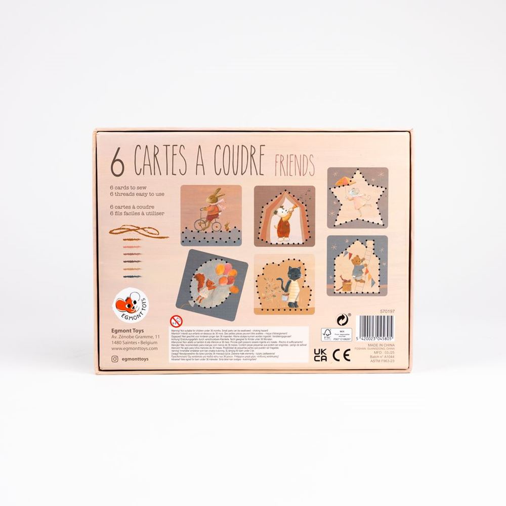 Amici delle carte da infilare Egmont. 6 pezzi. 25