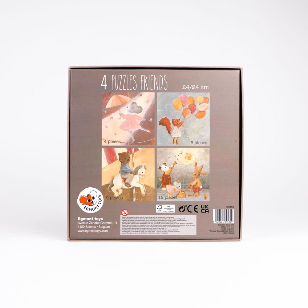 Egmont 4 puzzels vrienden. fsc karton. 2