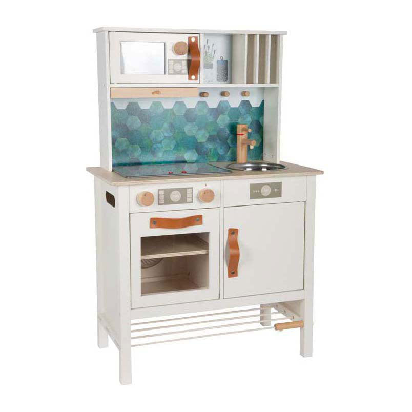 Pie pequeño - madera speelkeuken sabroso blanco