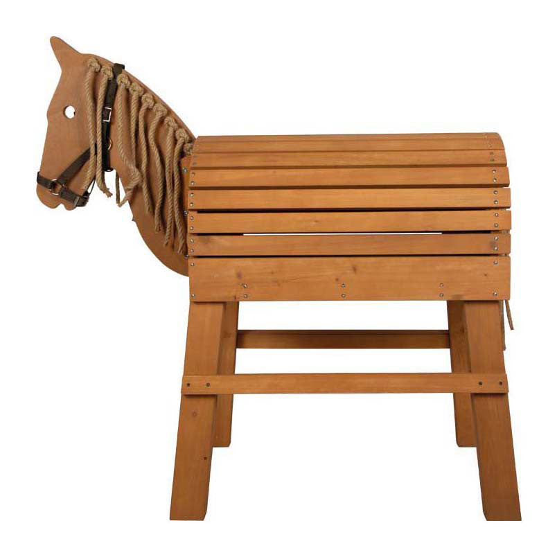 Pieno piccolo - Cavallo in legno marrone