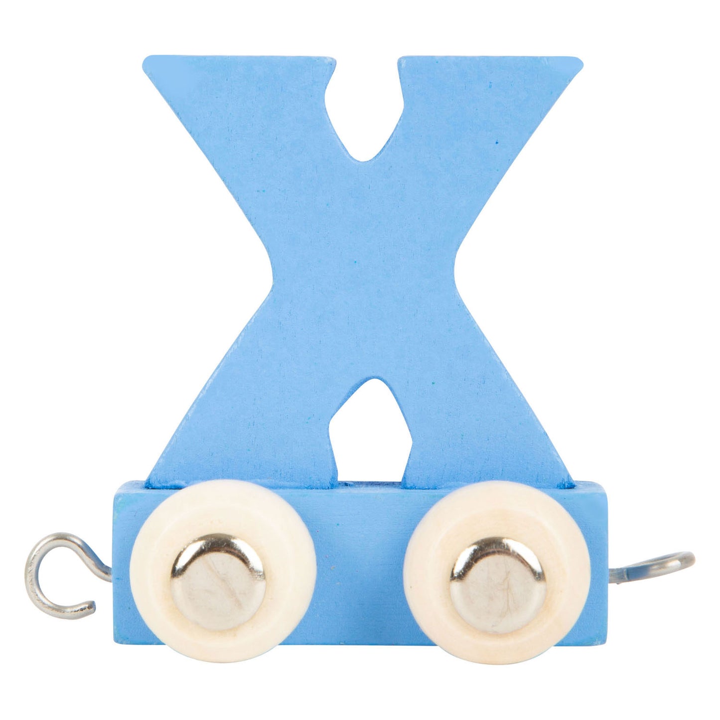 Piccole piede - Font in legno Blu - X - 12 pezzi