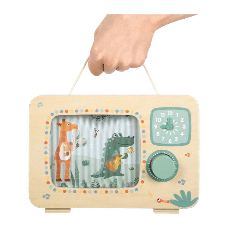 Small foot - carillon televisivo in legno safari fsc