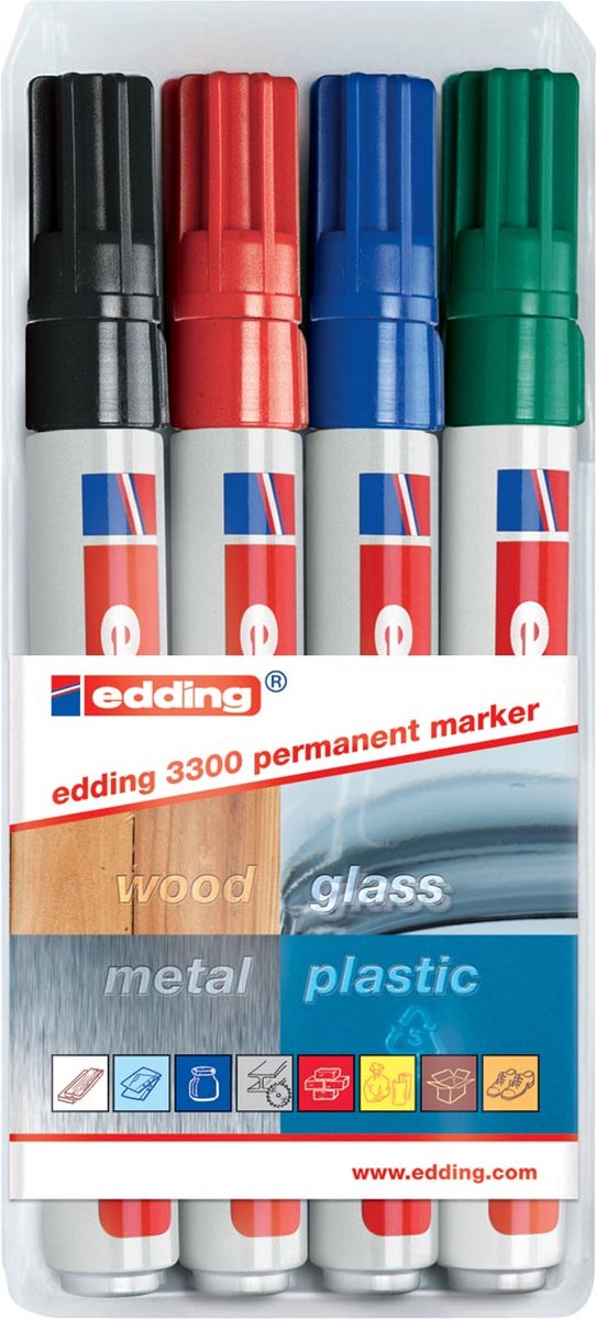Rotulador Edding 3300 diagonal 1-5mm surtido