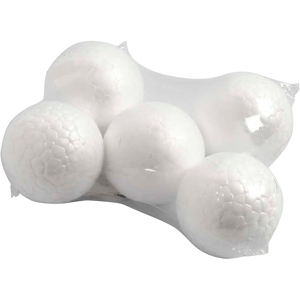 Creativ Company Styropor Balls White, 5st.