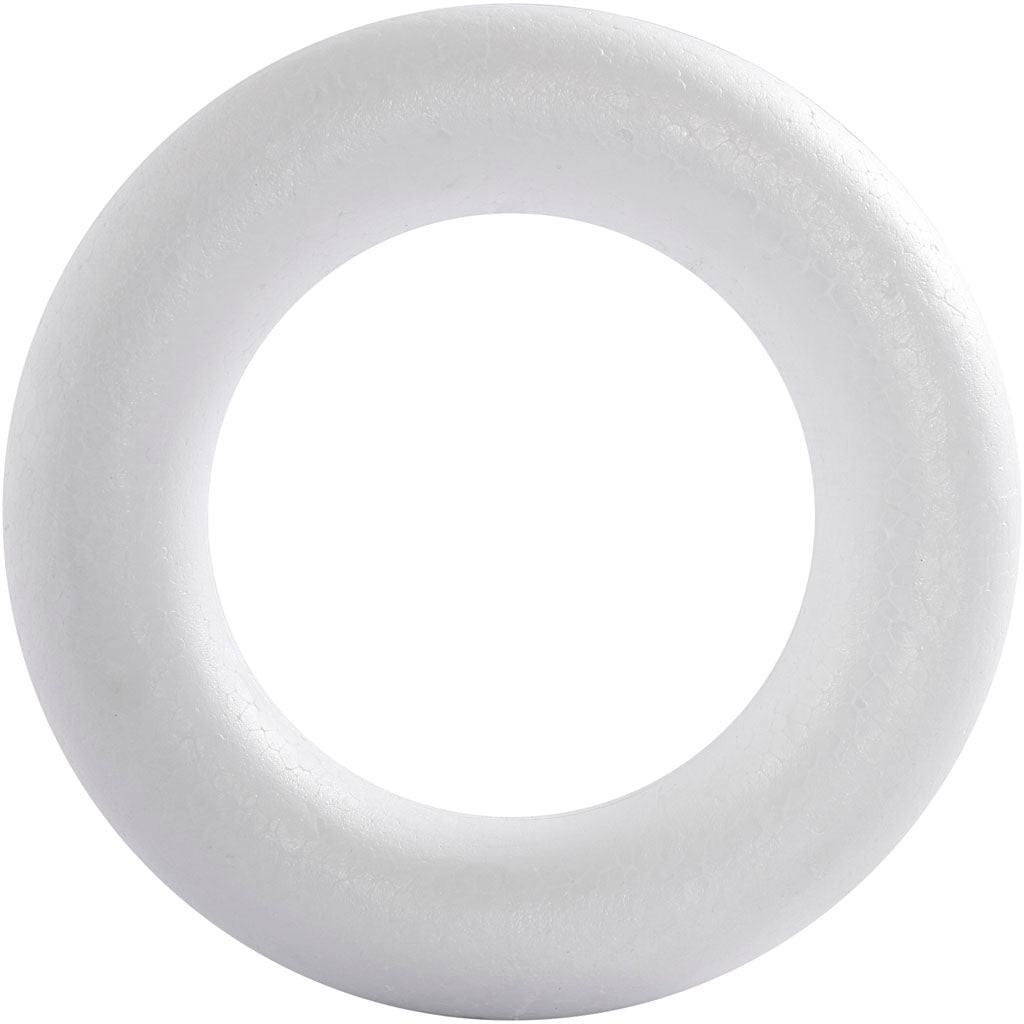 Anillo Creativ Company, medida 21,5 cm, grosor 45 mm, blanco, 1 unidad