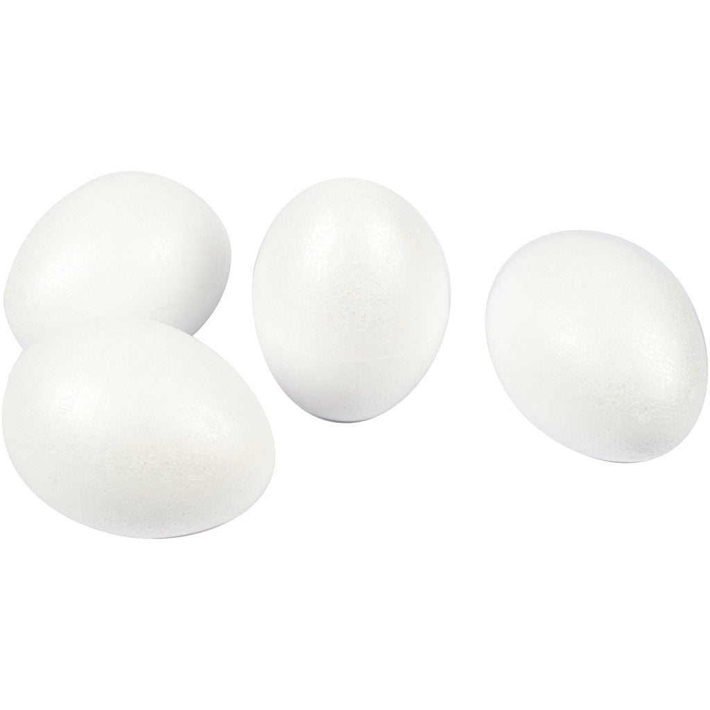 Huevos de empresa Creativ, h: 10 cm, blanco, 25 piezas 1 caja