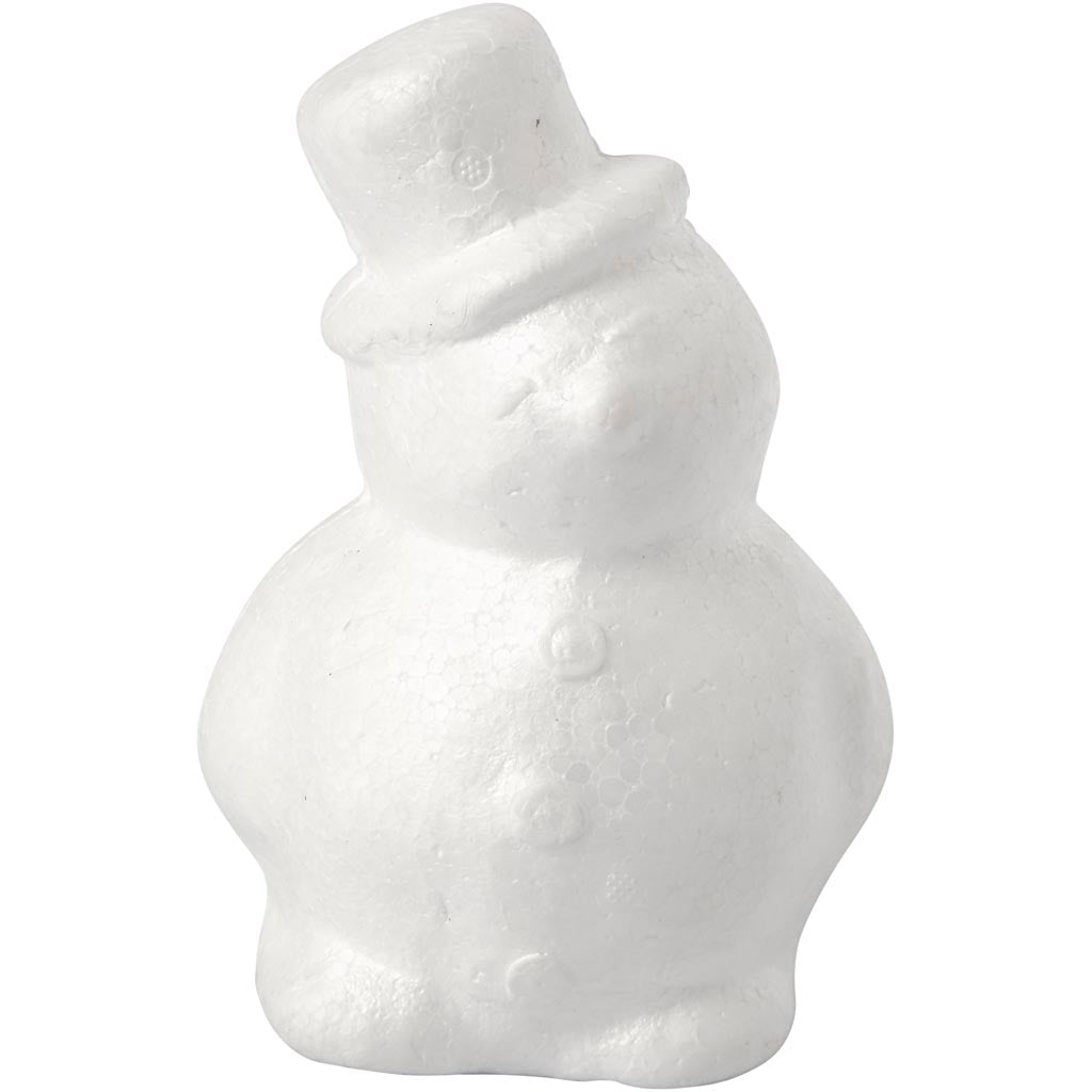 Pupazzo di neve Creative Company, h: 17 cm, bianco, 1 pezzo