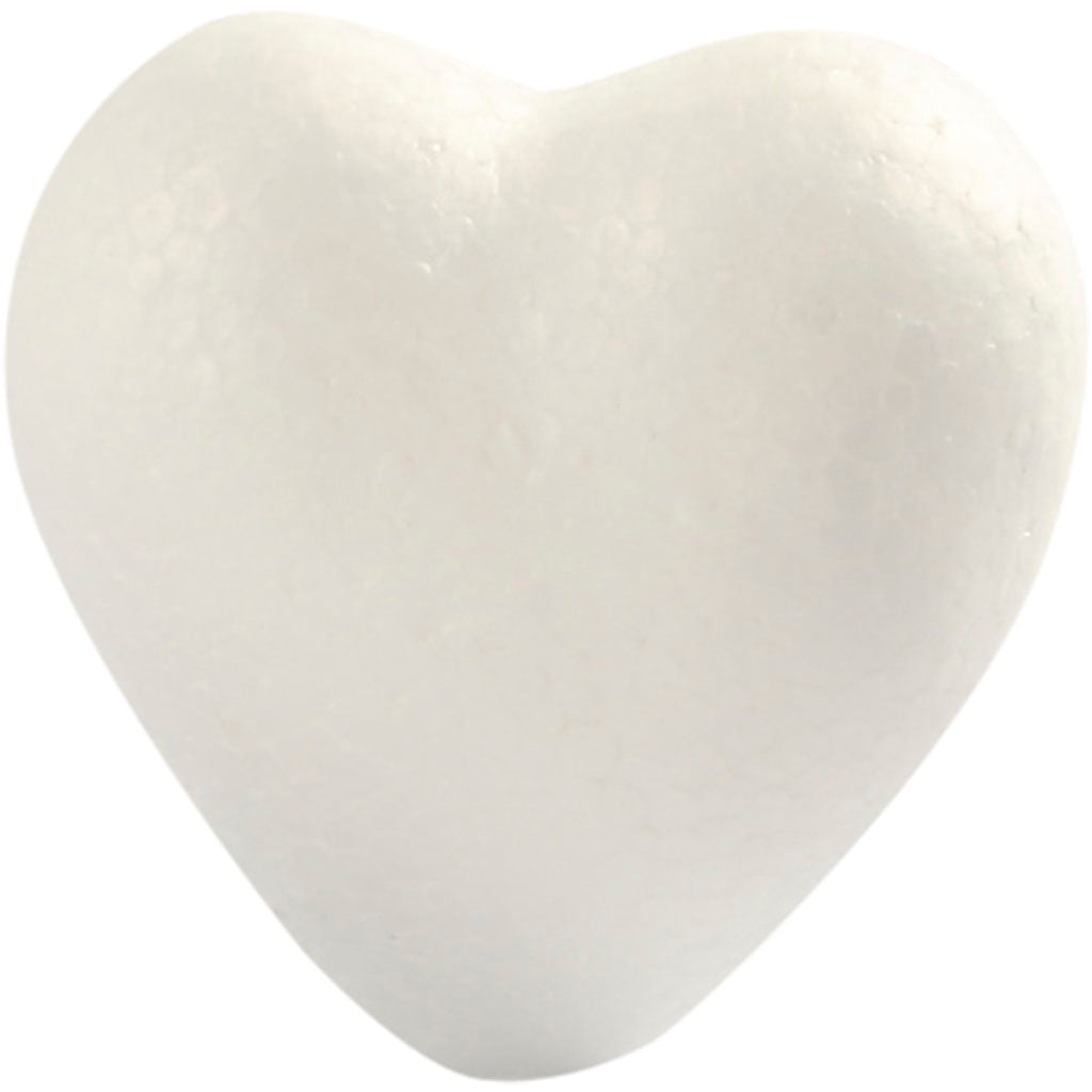 Cuori aziendali Creativ, h: 6 cm, p: 3 cm, l: 6 cm, bianco, 5 pezzi 1 scatola