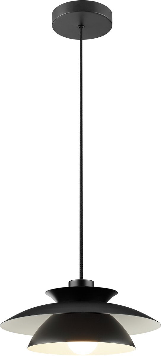 Brilliant appia - lampada a sospensione - e27 max 1x20w - nero