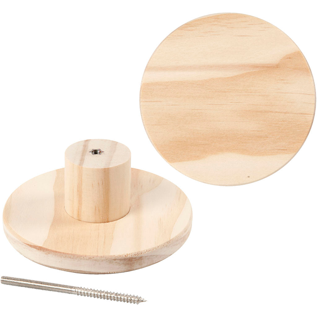 Perchero Creativ Company, redondo, d: 4,5 cm, d 11 cm, 1 unidad