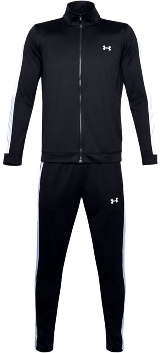 Tuta da ginnastica Under Armour UA Rival Knit Track Suit-BLK da uomo - Nera - Bianca