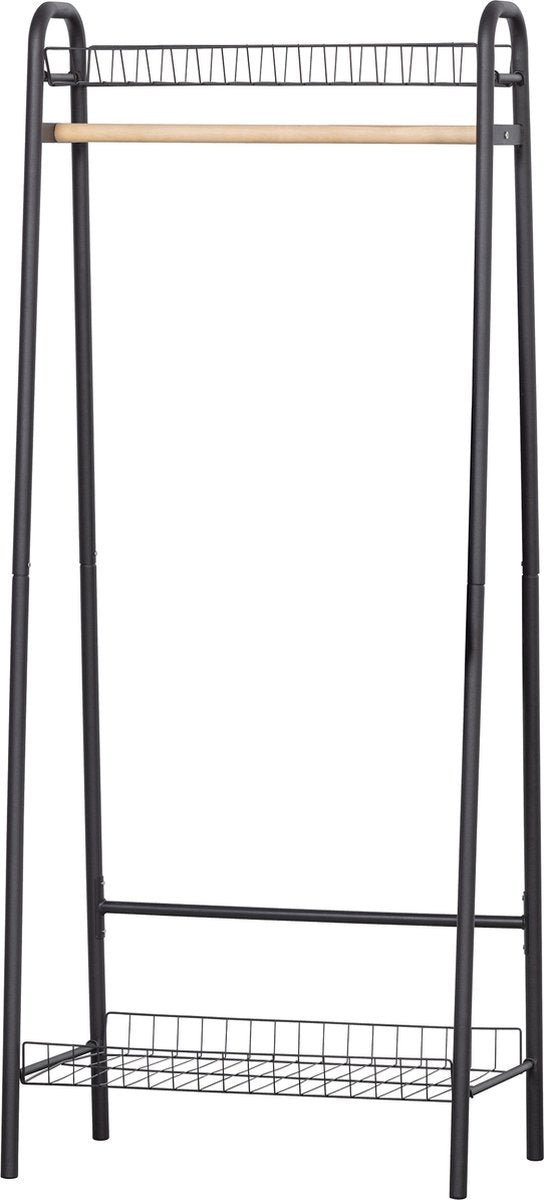 Perchero Woood jovi - metal - negro - 167x70x41
