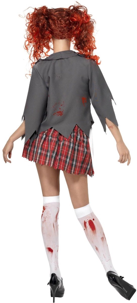 Vegaoo zombie schoolmeisje kostuum halloween outfit - verkleedkleding - medium