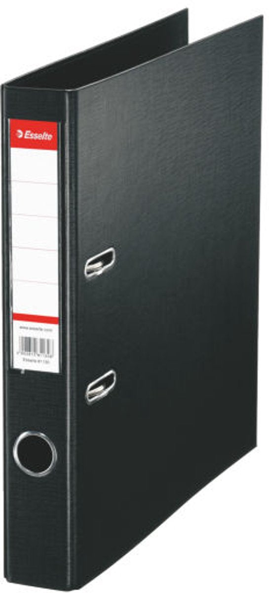 Carpeta estándar Esselte negra - a4 - 50 mm - sin protectores de bordes