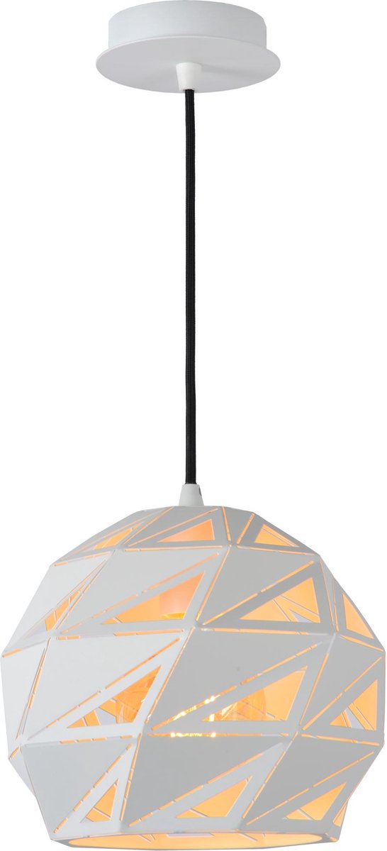 Lucide malunga - hanglamp - ø 25 cm - 1xe27 - wit